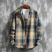 Checked Cotton Shirt Bernard – Classic Fit for Any Occasion-Green-M-State of Style