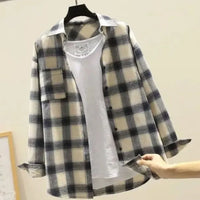 Checked Cotton Shirt Bernard – Classic Fit for Any Occasion-White-M-State of Style