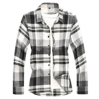 Checked Flannel Shirt Angus – Plus-Size Comfort & Casual Style-Black-M-State of Style