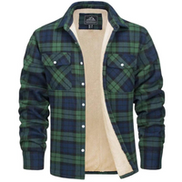 Checked Fleece-Lined Jacket - Lawson-Green-S-State of Style