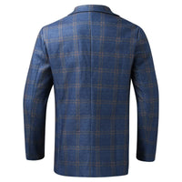 Checked Men's Blazer - Everett-Blue-S-State of Style
