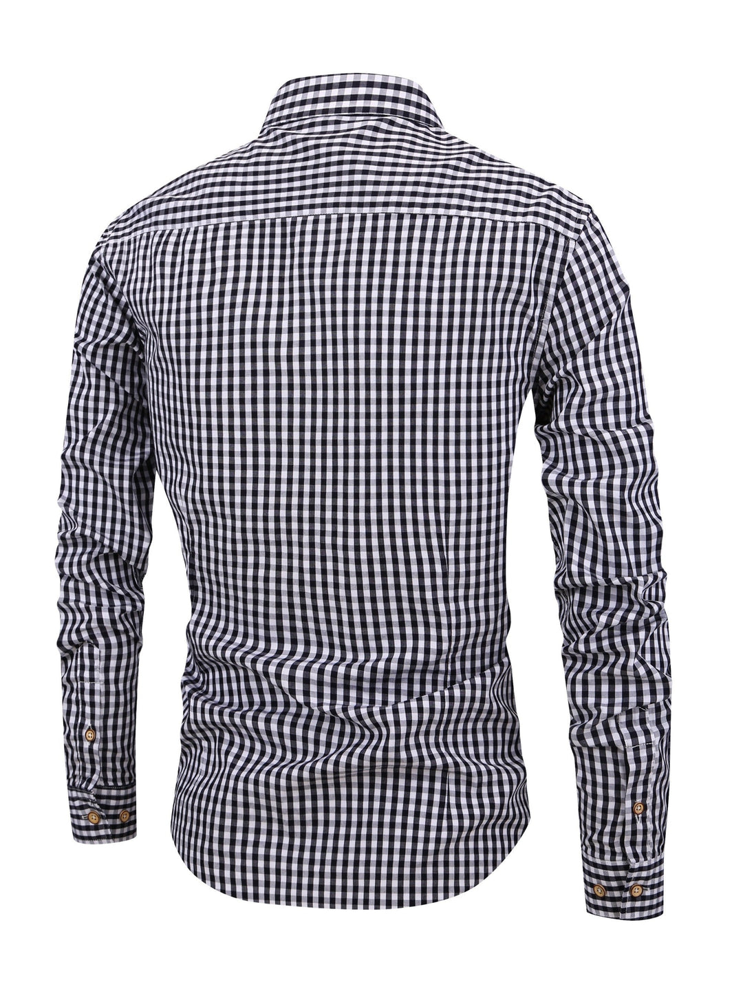 Checked Men’s Shirt with Comfortable Fit - Jules-Dark blue-XS-State of Style