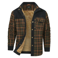 Checked Shirt Jacket - Heritagewear-Sand Coloured Camouflage-S-State of Style