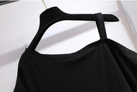 Cheeky Summer One-Shoulder Tee for Curvy Fashionistas-Red-6XL-State of Style