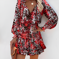 Cheerful Summer Dress with Print and Ruffles – Lina-Red-S-State of Style