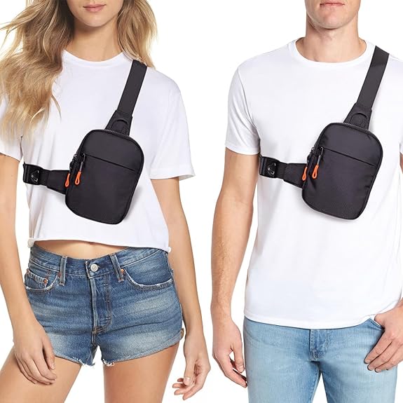 Chest Mini Sling Bag - CrossLite-Black-S-State of Style