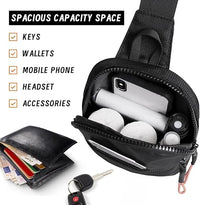 Chest Mini Sling Bag - CrossLite-Black-S-State of Style