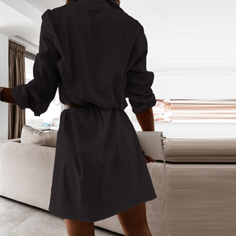 Chic Blouse Dress for Women | BrackenDress-Black-S-State of Style