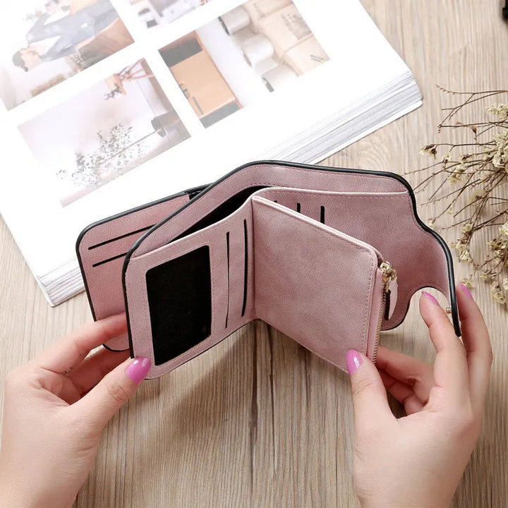 Chic Compact Fashion Wallet – Stylish & Organised for Everyday Use-Grey-State of Style