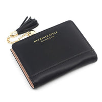 Chic Compact Mini Wallet – Stylish & Practical PU Leather Purse-Black-3-State of Style
