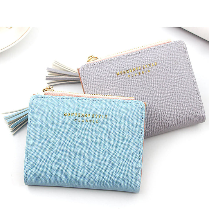Chic Compact Mini Wallet – Stylish & Practical PU Leather Purse-Dark Pink-1-State of Style
