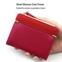 Chic Compact Mini Wallet – Stylish & Practical PU Leather Purse-Dark Pink-1-State of Style