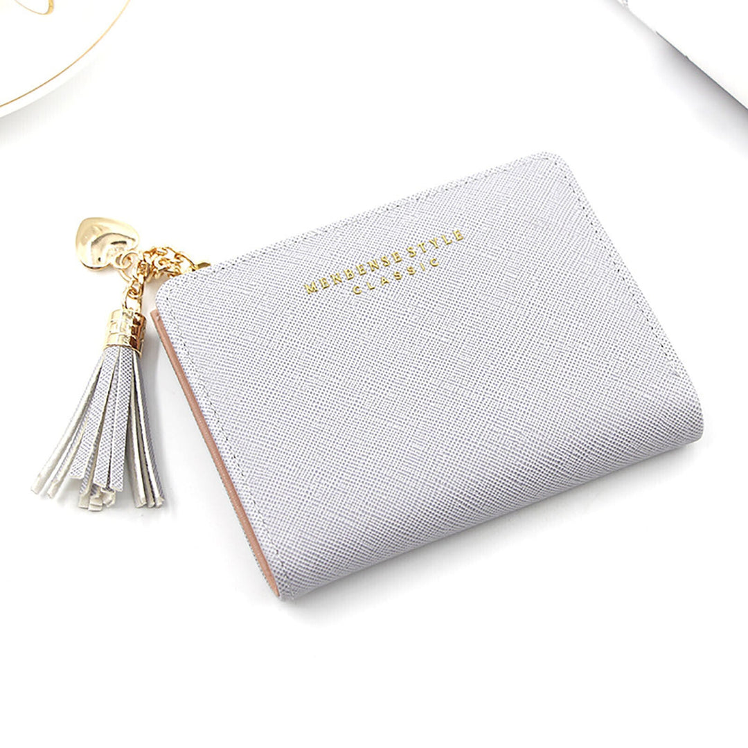 Chic Compact Mini Wallet – Stylish & Practical PU Leather Purse-Grey-2-State of Style