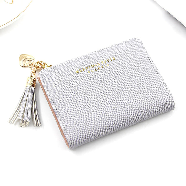 Chic Compact Mini Wallet – Stylish & Practical PU Leather Purse-Grey-2-State of Style
