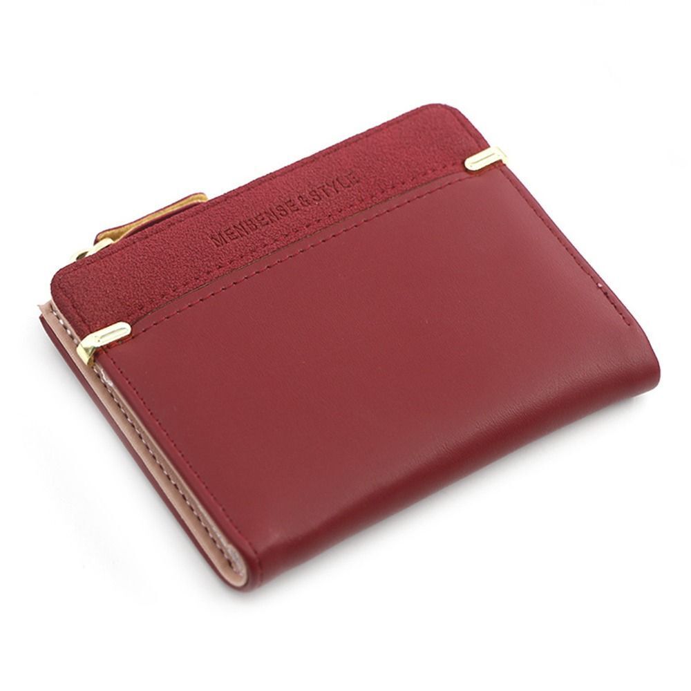 Chic Compact Mini Wallet – Stylish & Practical PU Leather Purse-Red-1-State of Style