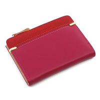 Chic Compact Mini Wallet – Stylish & Practical PU Leather Purse-Rose Red-1-State of Style