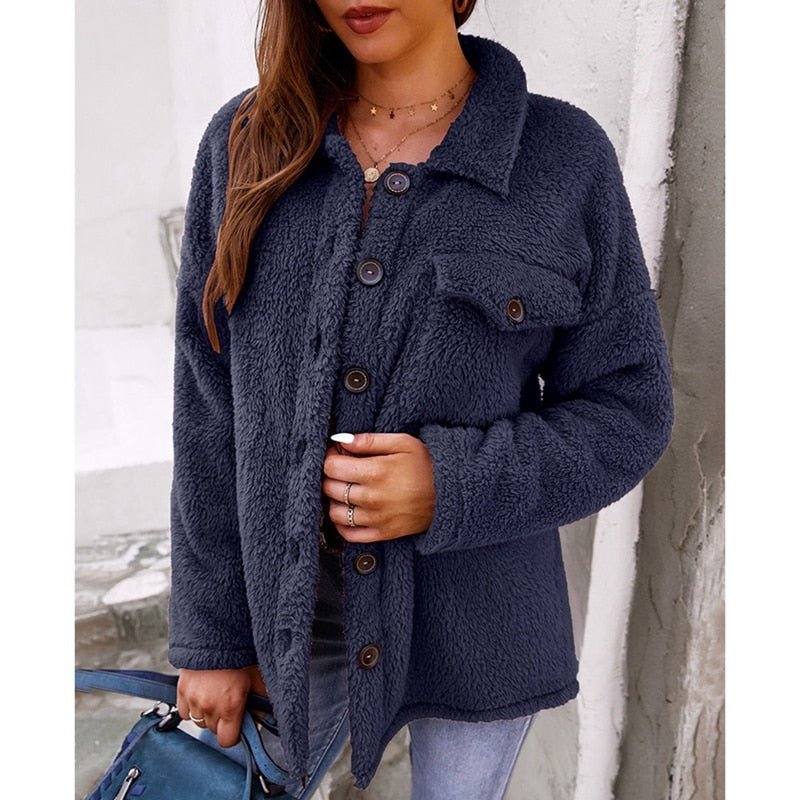 Chic Denim Jacket for Women | Comfortable & Stylish-Blue-S-State of Style