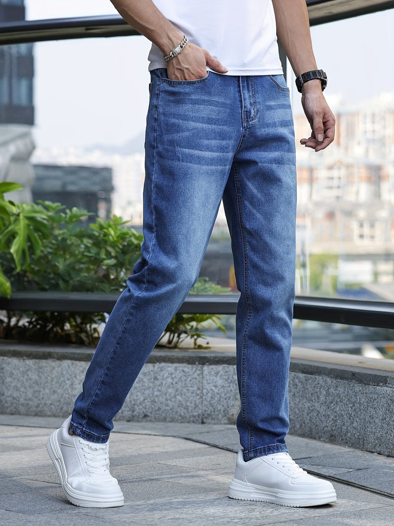 Chic Men's Streetwear Stretch Trousers - Milan-S-Light Blue-State of Style