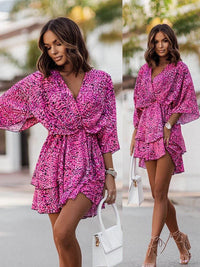 Chic Mini Dress | Elegant and Comfortable-Orange & Pink-S-State of Style