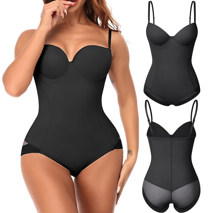 Chic Slimming Shapewear Bodysuit - Élise-Black-S-State of Style