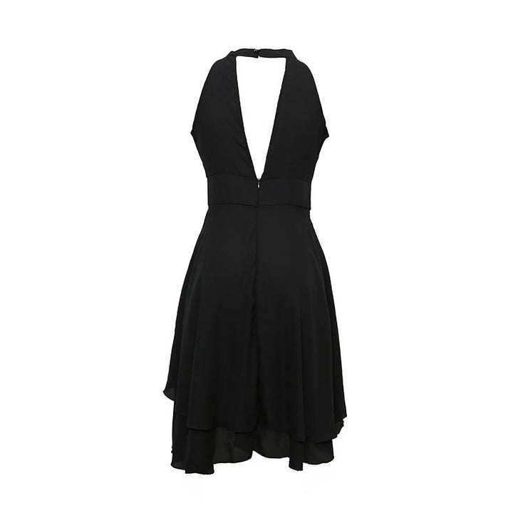 Chic Smart Dress-Black-S-State of Style