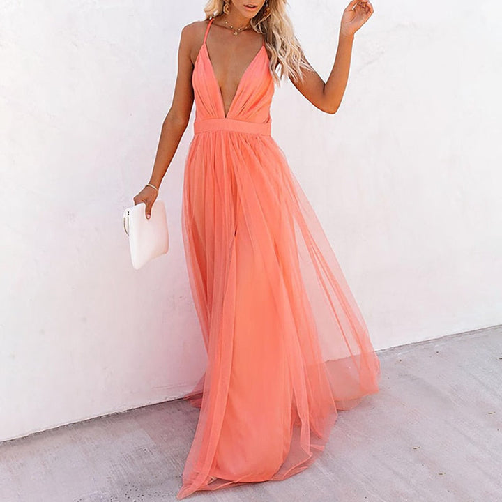 Chic Summer Dress | Elegant & Comfortable for Women-Coral-L-State of Style