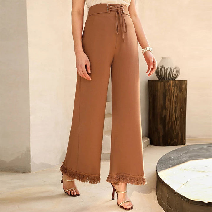 Chic Trousers for Women | Elegant, Stylish & Comfortable-Brown-S-State of Style