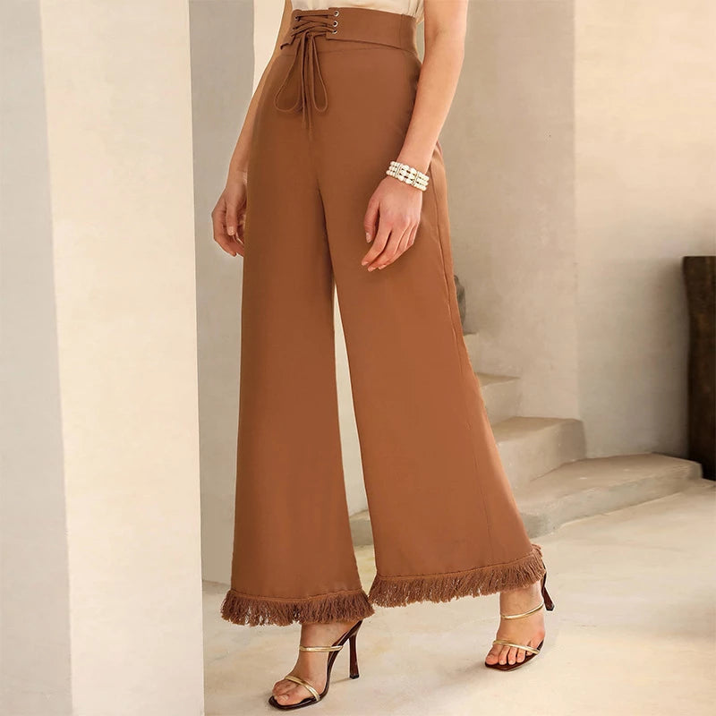 Chic Trousers for Women | Elegant, Stylish & Comfortable-Brown-S-State of Style