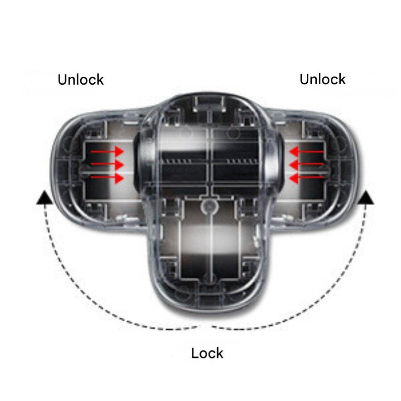 Child Oven Lock - OvenGuard-Black / 2 Pieces-State of Style