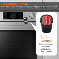 Child Oven Lock - OvenGuard-Black / 2 Pieces-State of Style