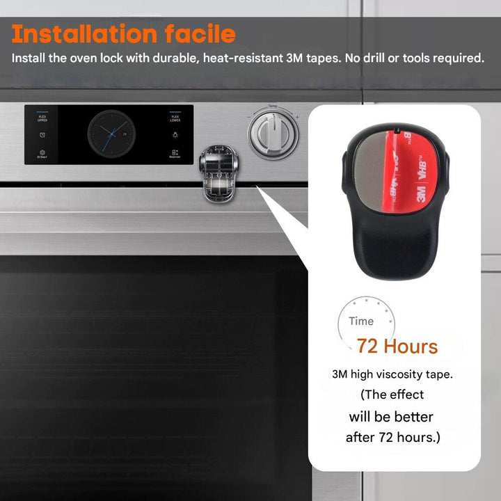 Child Oven Lock - OvenGuard-Black / 2 Pieces-State of Style