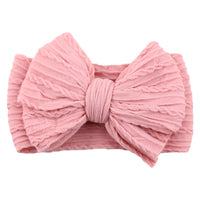Children's Nylon Headband with Bow-Pink-2-State of Style