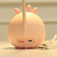 Children's reading lamp with eye protection and USB night light - BrightBuddy-Green Deer-State of Style