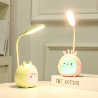 Children's reading lamp with eye protection and USB night light - BrightBuddy-Green Deer-State of Style