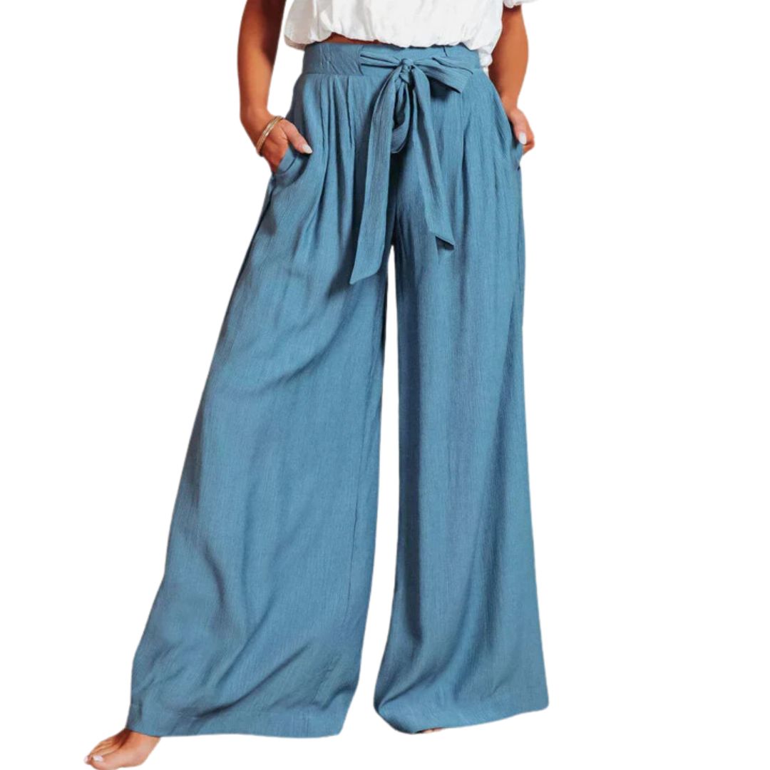 Chloe Linen Pants | Relaxed Fit & Breathable for Summer-Blue-XS-State of Style