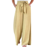Chloe Linen Pants | Relaxed Fit & Breathable for Summer-Yellow-XS-State of Style