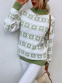 Christmas Pattern Sweater - Holly-Pink-S-State of Style