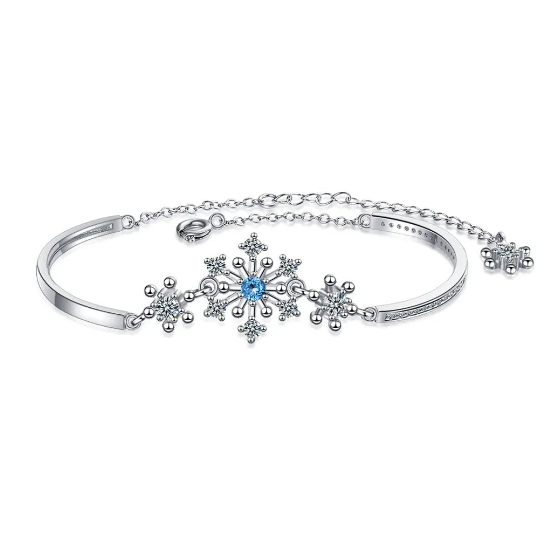Christmas Snowflake Cubic Zirconia Bracelet-State of Style