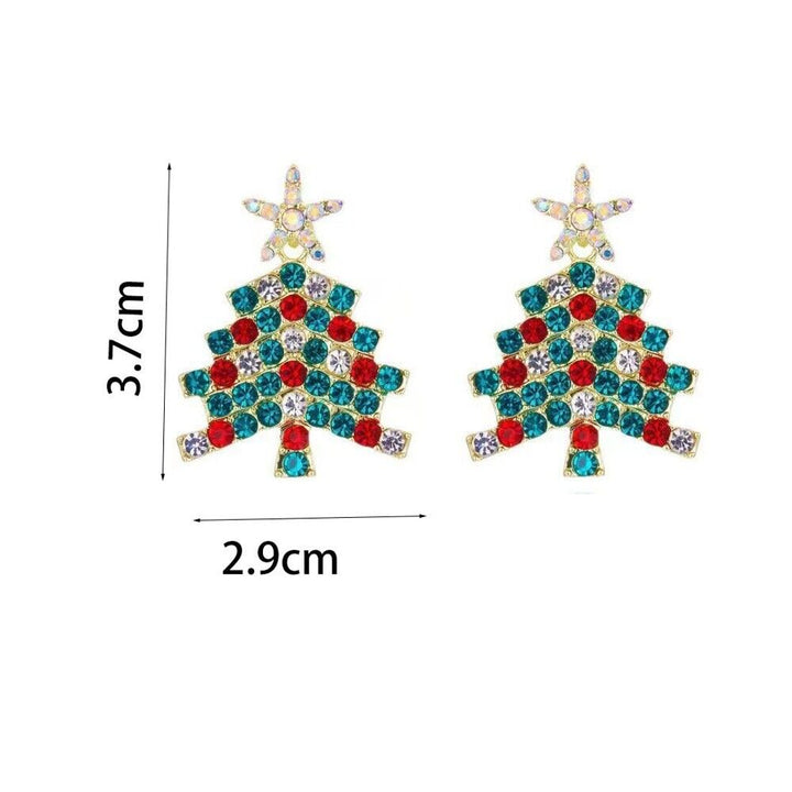 Christmas Tree Dangle Earrings | Women's Jewellery-CLEAR-State of Style