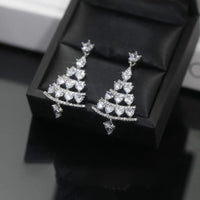 Christmas Tree Dangle Earrings | Women's Jewellery-CLEAR-State of Style