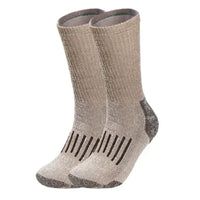 Christoph Traditional Socks – Warm Merino Wool Thermal Hiking Socks-Brown-6.5 - 8.0-State of Style