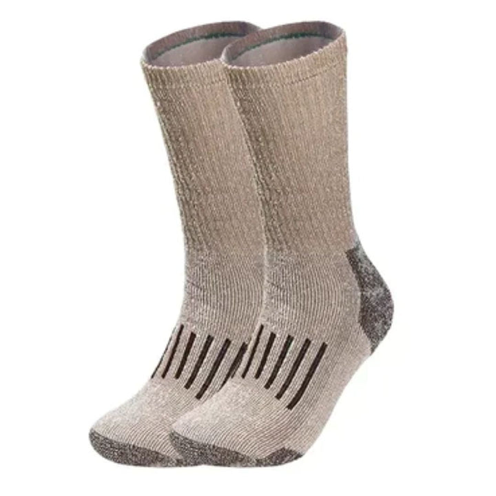 Christoph Traditional Socks – Warm Merino Wool Thermal Hiking Socks-Brown-6.5 - 8.0-State of Style