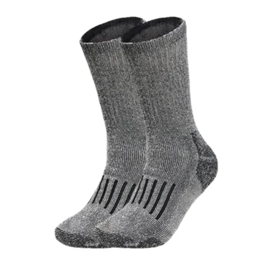 Christoph Traditional Socks – Warm Merino Wool Thermal Hiking Socks-Dark Grey-6.5 - 8.0-State of Style