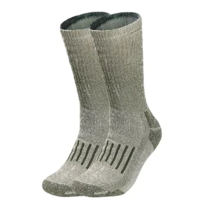 Christoph Traditional Socks – Warm Merino Wool Thermal Hiking Socks-Light Green-6.5 - 8.0-State of Style
