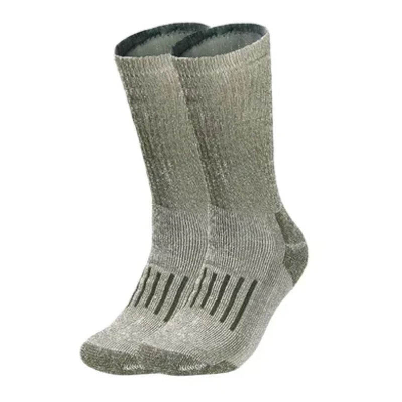 Christoph Traditional Socks – Warm Merino Wool Thermal Hiking Socks-Light Green-6.5 - 8.0-State of Style