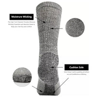 Christoph Traditional Socks – Warm Merino Wool Thermal Hiking Socks-Navy Blue-6.5 - 8.0-State of Style