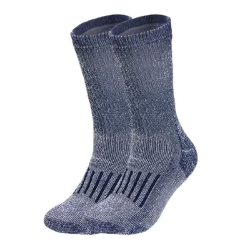 Christoph Traditional Socks – Warm Merino Wool Thermal Hiking Socks-Navy Blue-6.5 - 8.0-State of Style