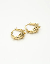 Chunky Bali-Style Earrings-Gold-State of Style