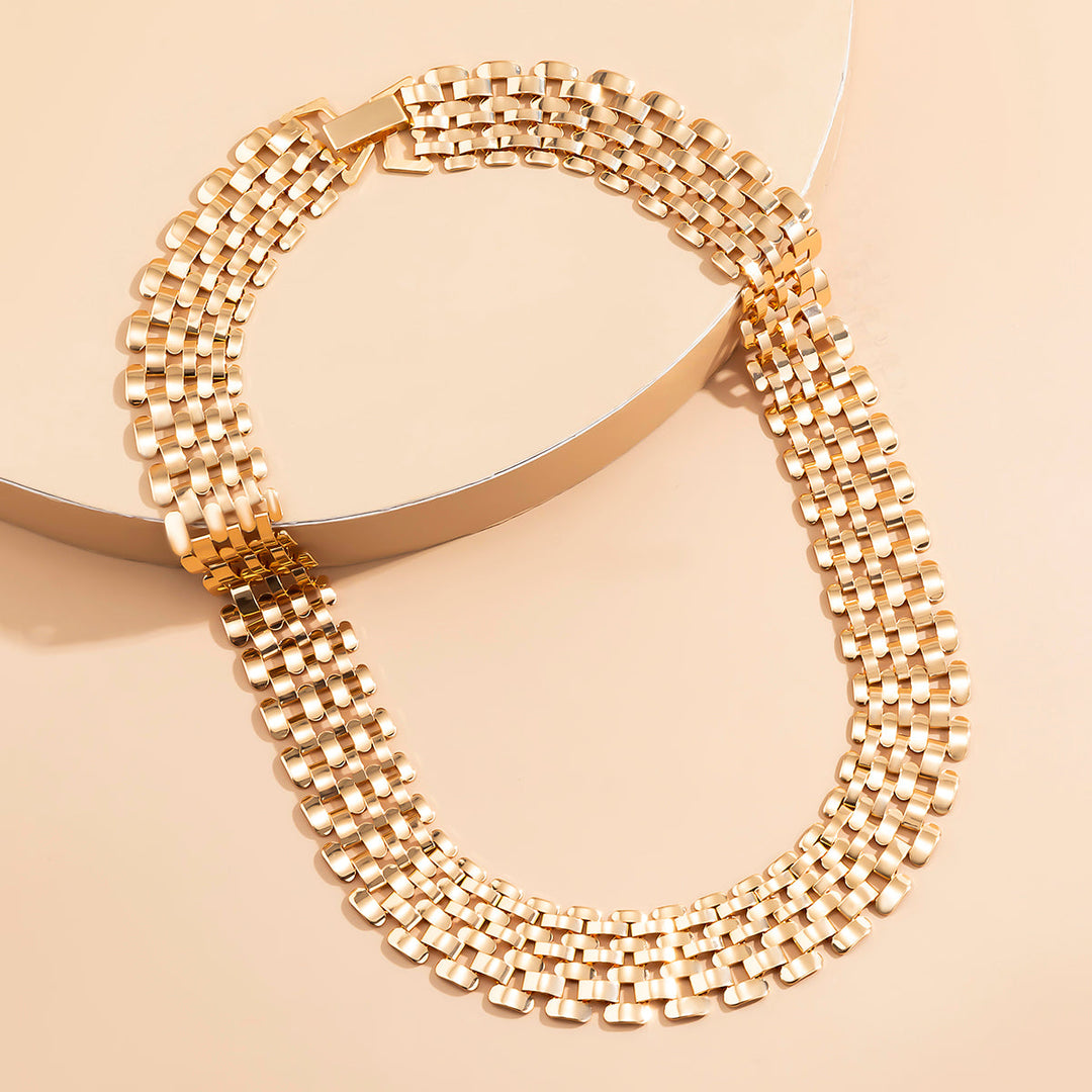 Chunky Statement Necklace | Bold Thick Chain Jewellery-Gold-State of Style