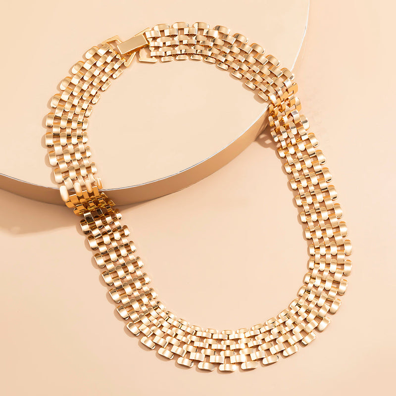 Chunky Statement Necklace | Bold Thick Chain Jewellery-Gold-State of Style